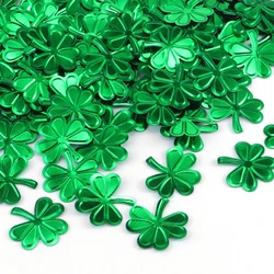 15g/30g St Patricks Day Table Decoration Sequins PVC Green Shamrock Confetti for Irish Festival Holiday Party Home Decoration
