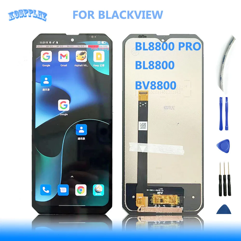 For Blackview BV8800 BL8800 Pro LCD Display + Touch Screen Assembly Replacement 6.58