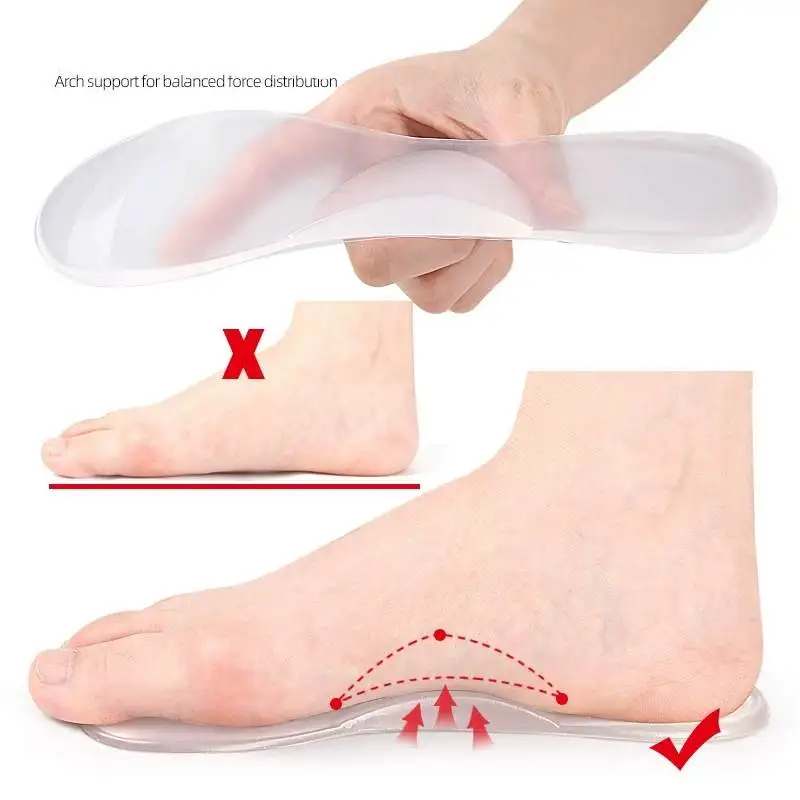 2/4Pcs Sandals Soft Gel Soft Insoles Women High-heel Shoes Protective Pads Anti-slip Self-adhesive Feet Cushion Inserts Stickers