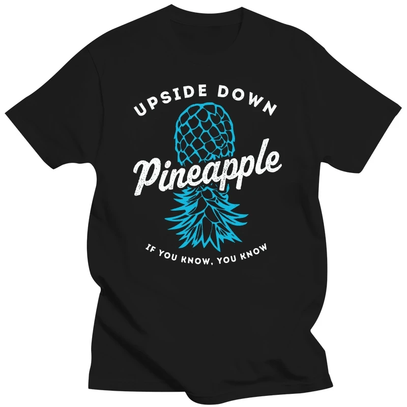 Camiseta con estampado de piña al revés para hombre y mujer, ropa de estilo de vida oscilante, Swinger, Tops casuales para el Día de San Valentín