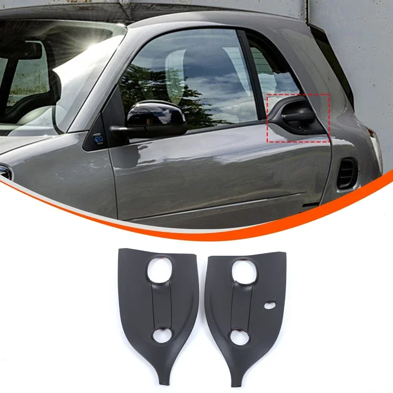 

ABS Carbon Fiber For Mercedes-Benz smart 2016-2021 Car exterior door bowl protective cover decorative sticker Car accessories