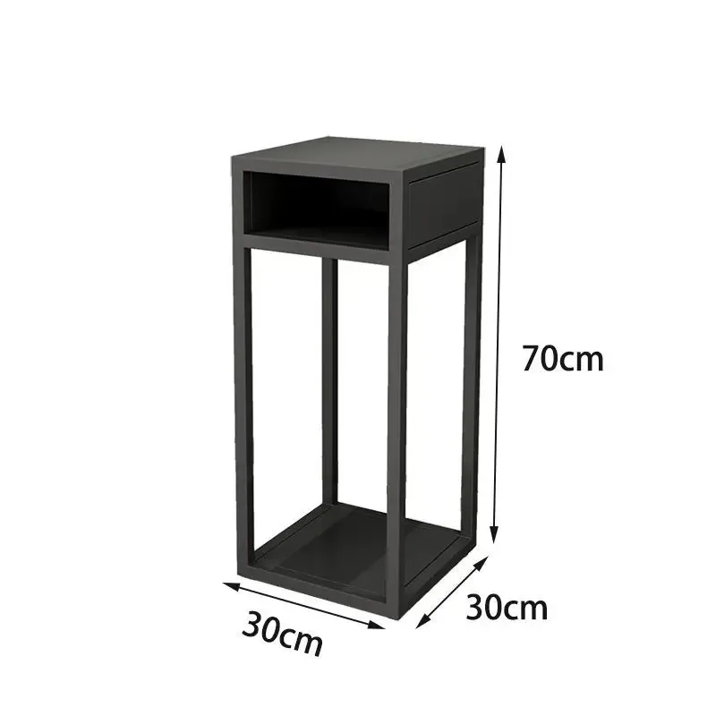 【Hot】Simple fish tank shelf load-bearing base light flower shelf living room floor-standing bonsai shelf balcony wrought