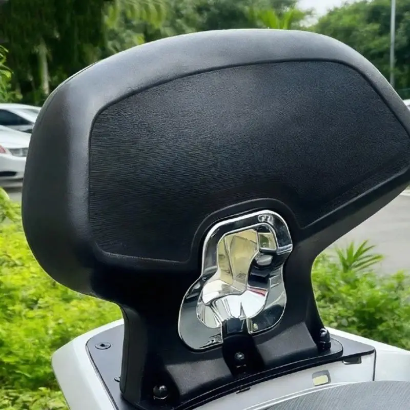 Rear Passenger Backrest Cushion Back Rest for NWG150, Shaped PU Padded Support with Metal Base for Daily Road H9EE