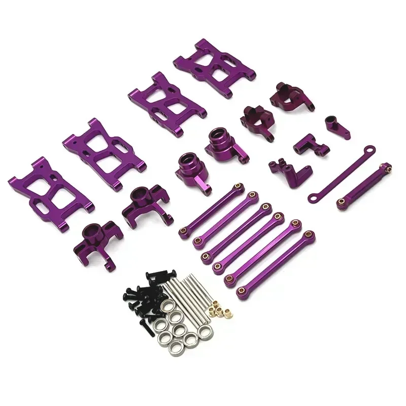 

FOR WLtoys 144016 144018 RC Remote Control Car Parts Metal Upgrade Swing Arm Tie Rod Steering Cup Kit