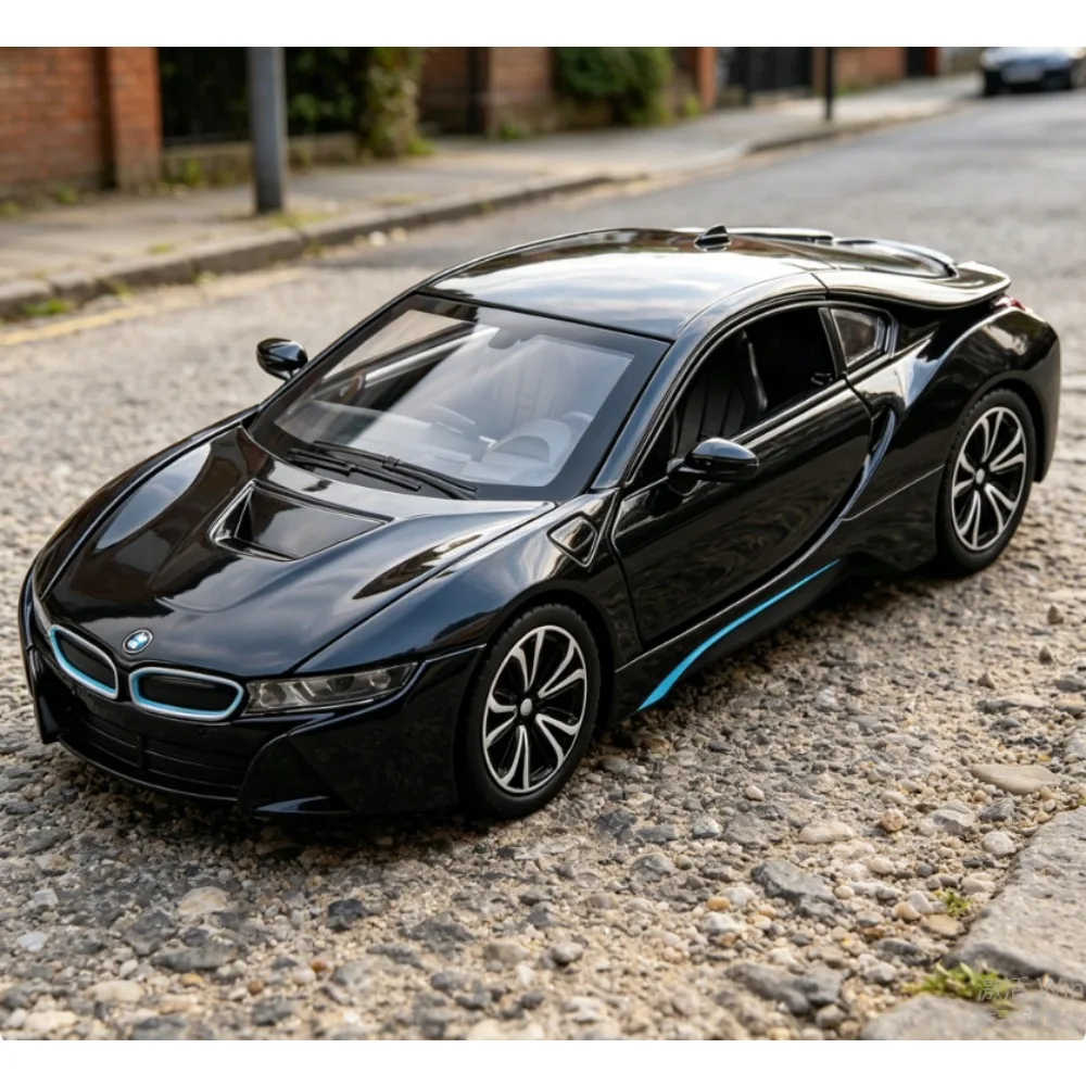 

1:22 BMW I8 Alloy Car Model, Simulation Sports Car Diecast Toy, Kids Collectible Vehicle Desktop Ornament Gift