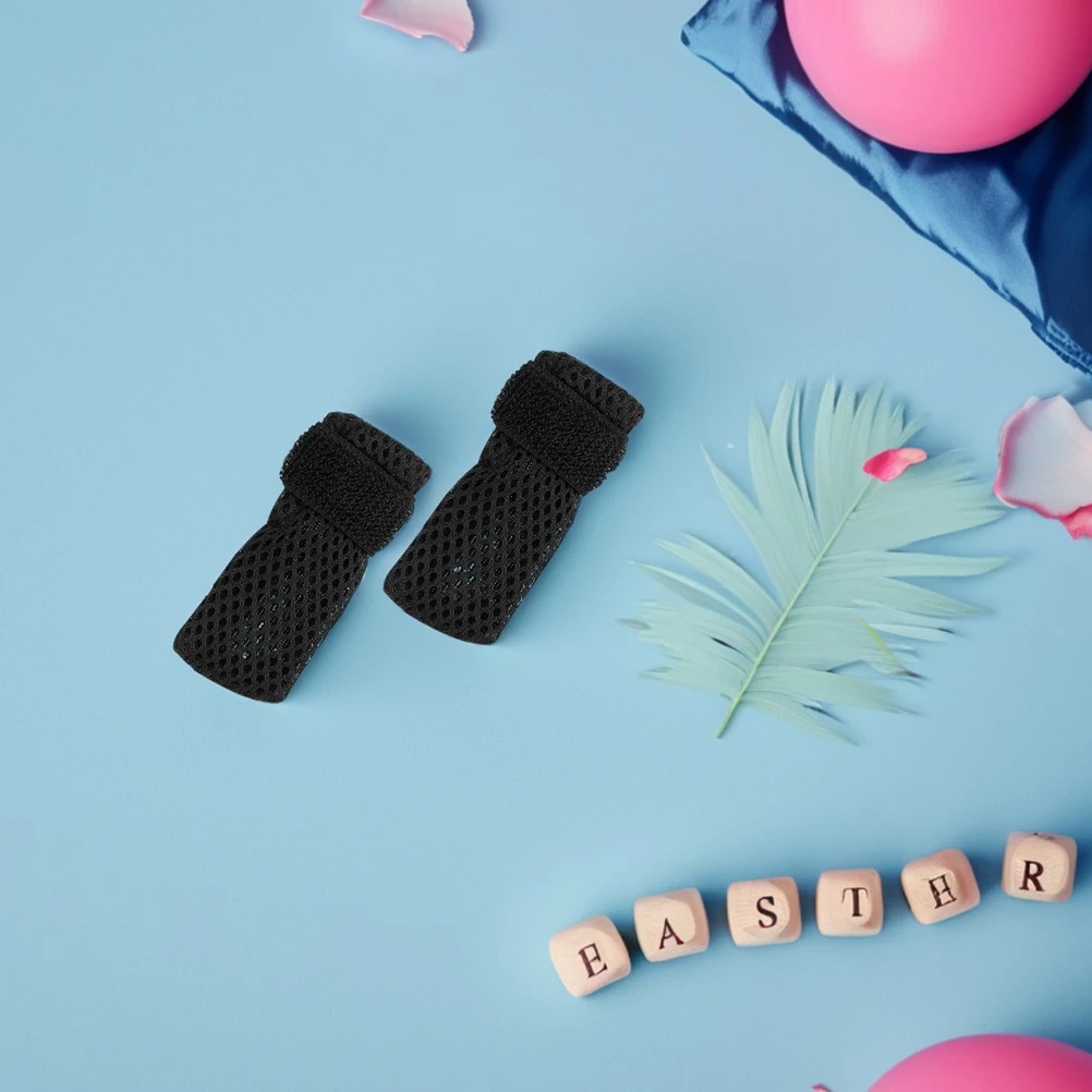 

4Pcs Cats Anti-scratch Shoes Socks Boots Tips Claws Pet Supplies Booties Black Comfort Reusable Versatile Protection