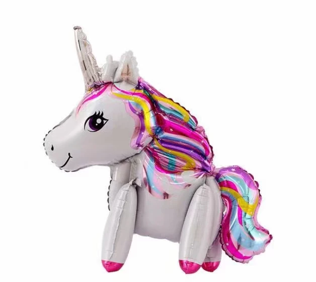 Selbst Stehenden Einhorn Ballons Geburtstag Dekorationen für Mädchen Einhorn Mylar Ballon Party Dekorationen kinder Tag Dekorationen – Detail 8