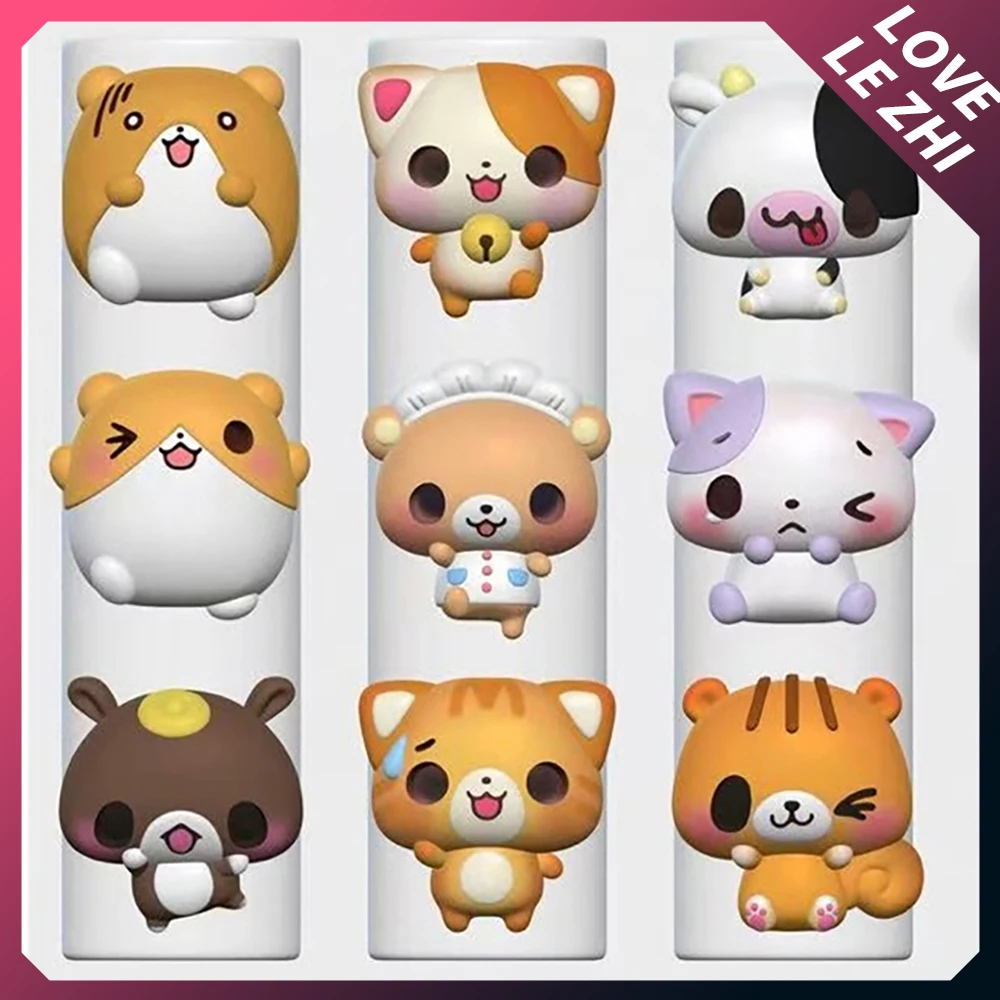 

Sweet Cartoon Anime Merchandise 3D Acrylic Nail Art Mold Decora Cat Squirrel Hamster Rabbit Cow Silicone Nail Carving Mold