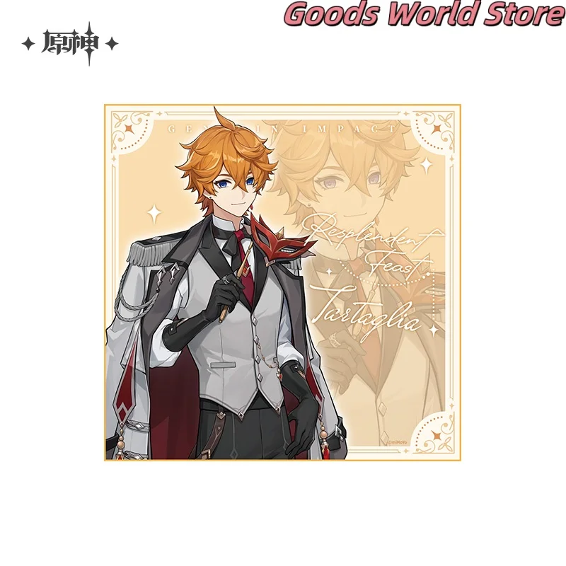 متوفر في المخزون Tartaglia حلقة الأذن قلادة شارة الاكريليك اللوحة مجلد Genshin تأثير Tartaglia تأثيري حلي أنيمي هدية الهالوين #6