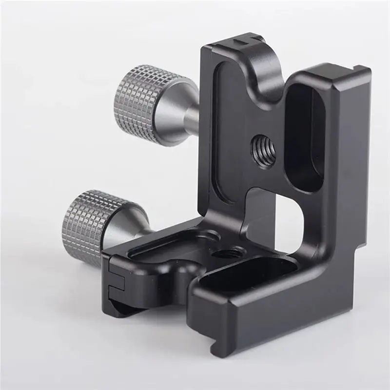 【SLEEK 】Aluminium Alloy Right Angle Double Head Holder RRS Standard L Plate Set Double Directional Holder Panoramic Stand