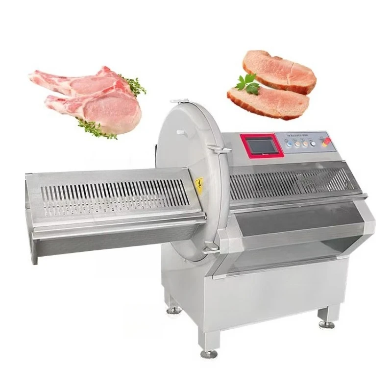 Full Auto Bacon Sausage Slicer and Cutting Machine   Commercial Ham Meat Slice Cutter