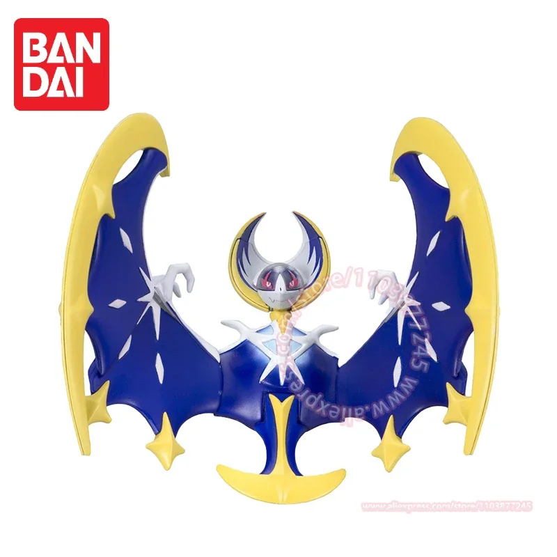 BANDAI Pokemon Moon God  Beast Lunala Cute Assembled Model Birthday Gift Children Toy Trend Hand Anime Peripheral Collection