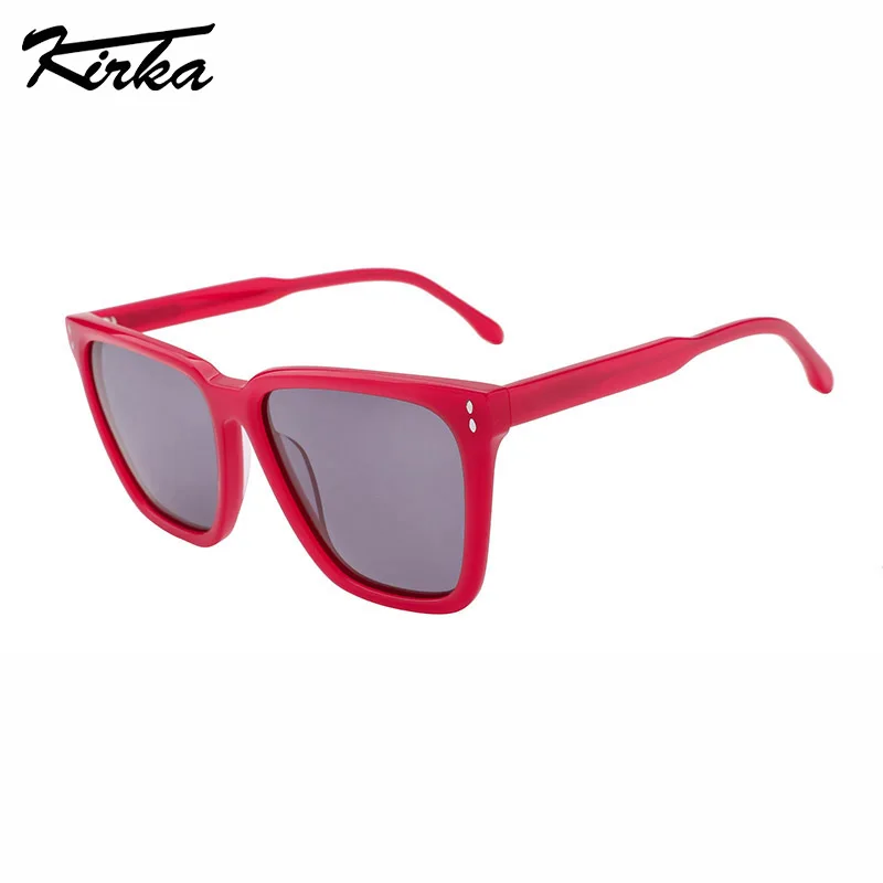 Kirka Polarized Female Oversized Cat Eye Fashion Marble Pattern Sunglasses Wide Temples Prescription Eyeglasses WD5086