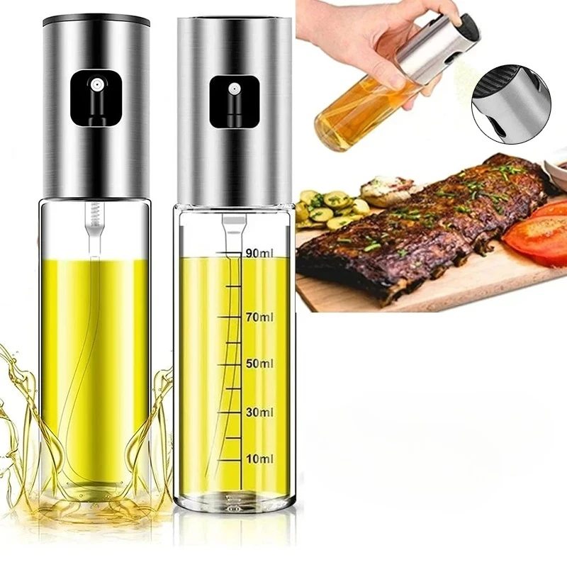 

Glass Oil Sprayer for Cooking Olive Spray Mister for Salad BBQ Kitchen Baking Empty Vinegar Bottle