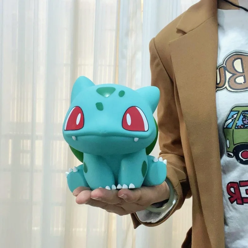 Pokemon Bulbasaur Niedliche Cartoon-Sammelfigur Modell Wohnzimmer Eingangsbereich Desktop-Ornament Dekoration Geburtstagsgeschenk für Anime-Fans