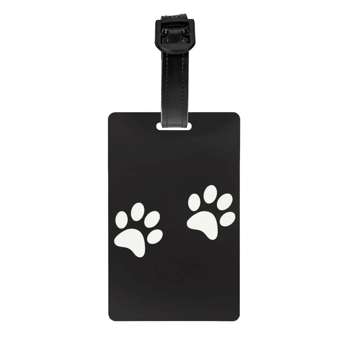 Dog Footprint Luggage Tags for Suitcases Funny Animal Paw Baggage Tags Privacy Cover Name ID Card