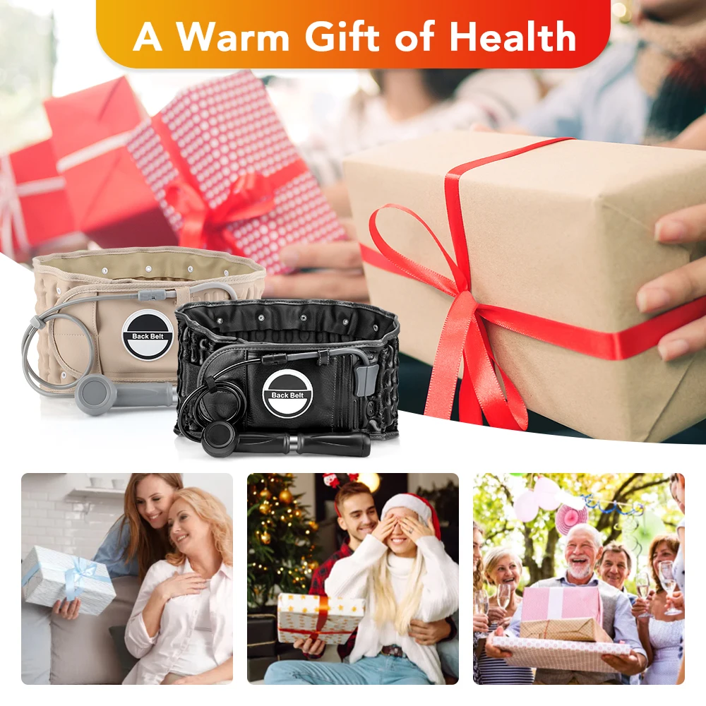 

Inflatable Waist Brace Waist Fixed Belt Traction Belt Suitable for Male and Female Adult Lumbar Spine Air Traction Device