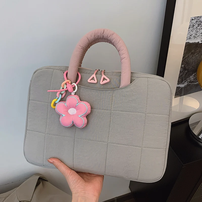 المتخصصة التصميم الأصلي حمل حقيبة الإناث 14/16 بوصة حقيبة كمبيوتر محمول اليد تحمل سعة كبيرة حقيبة يد التنقل