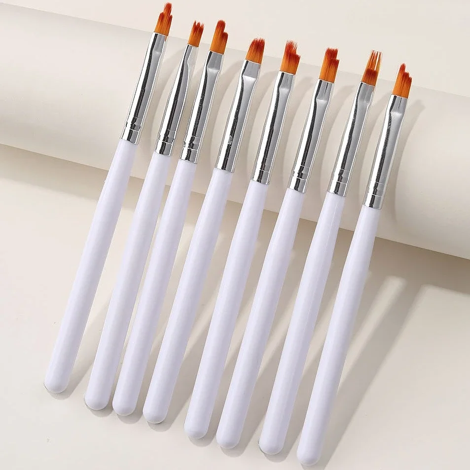 مسمار الفن فرش مجموعة اللوحة العلاج بالضوء المهنية الزهور السكتة الدماغية أنماط البتلة مسمار أدوات الرسم مجموعة أقلام مانيكير بالجملة