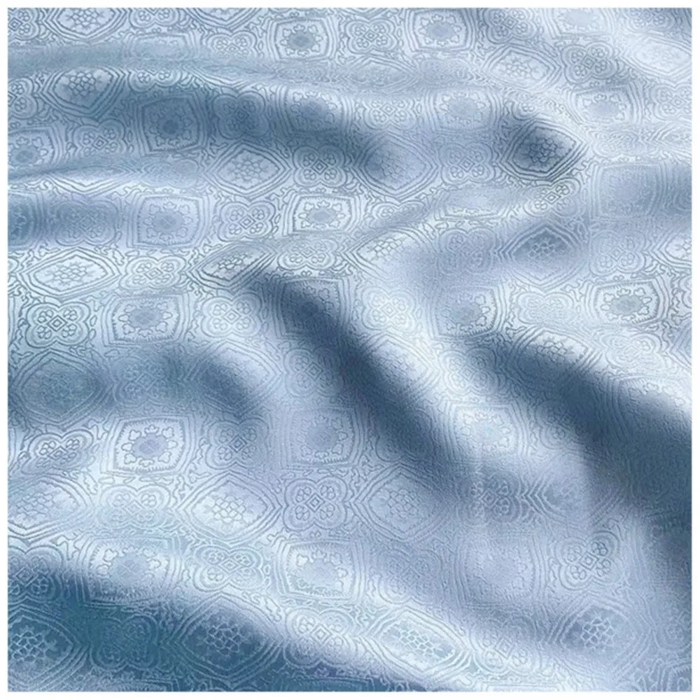 19 M Pure Jacquard Satin Fabric Tipersimmon Jacquard Satin Top Cheongsam Clothing Fabric