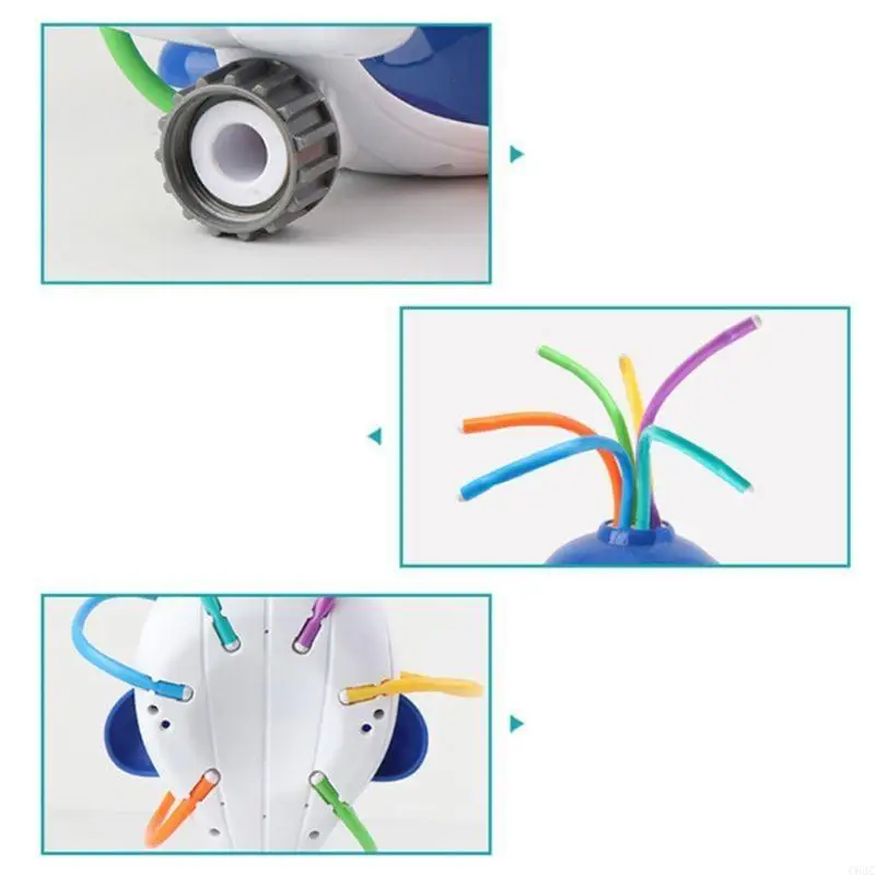 C63C Children's Bath Water Shower Swing Outdoor Entertainment Sprinklers Rotating Turtles Sprinklers