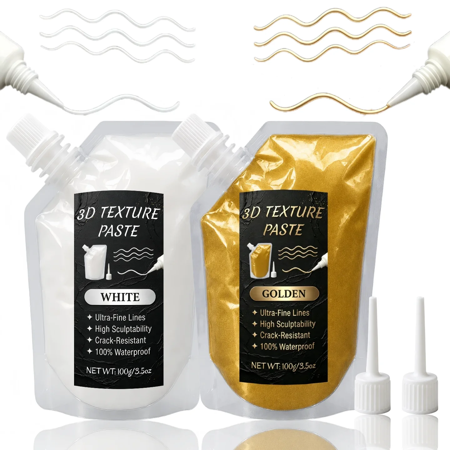 Premium 3D Relief Outlining Texture Paste - Suitable for Christmas Crafts, Texture Modeling, And Various Artistic Creations