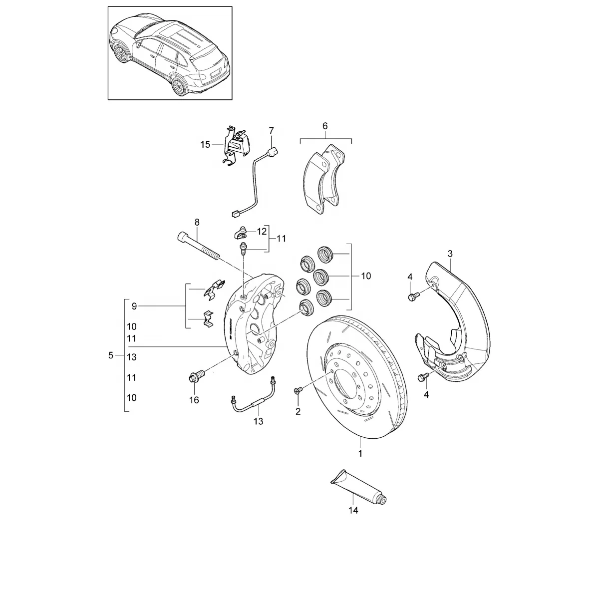 

for Q7 2 Year Warranty New Compatible P65021N Ceramic Front Brake Pads OE 95835193900 95835193901