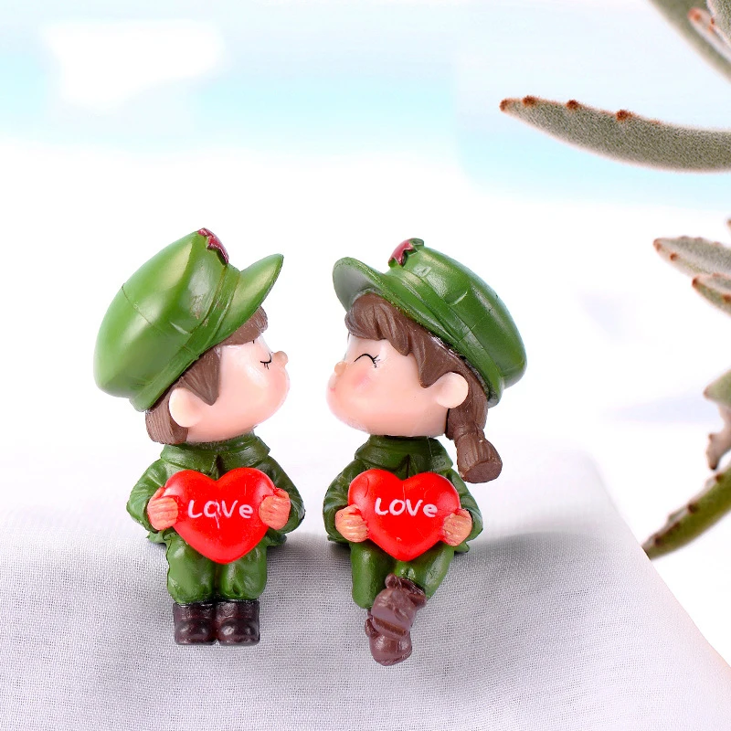 2 Pcs/set Exquisite Wedding Dolls Accessories - Chinese Style Creative Micro-landscape Ornaments