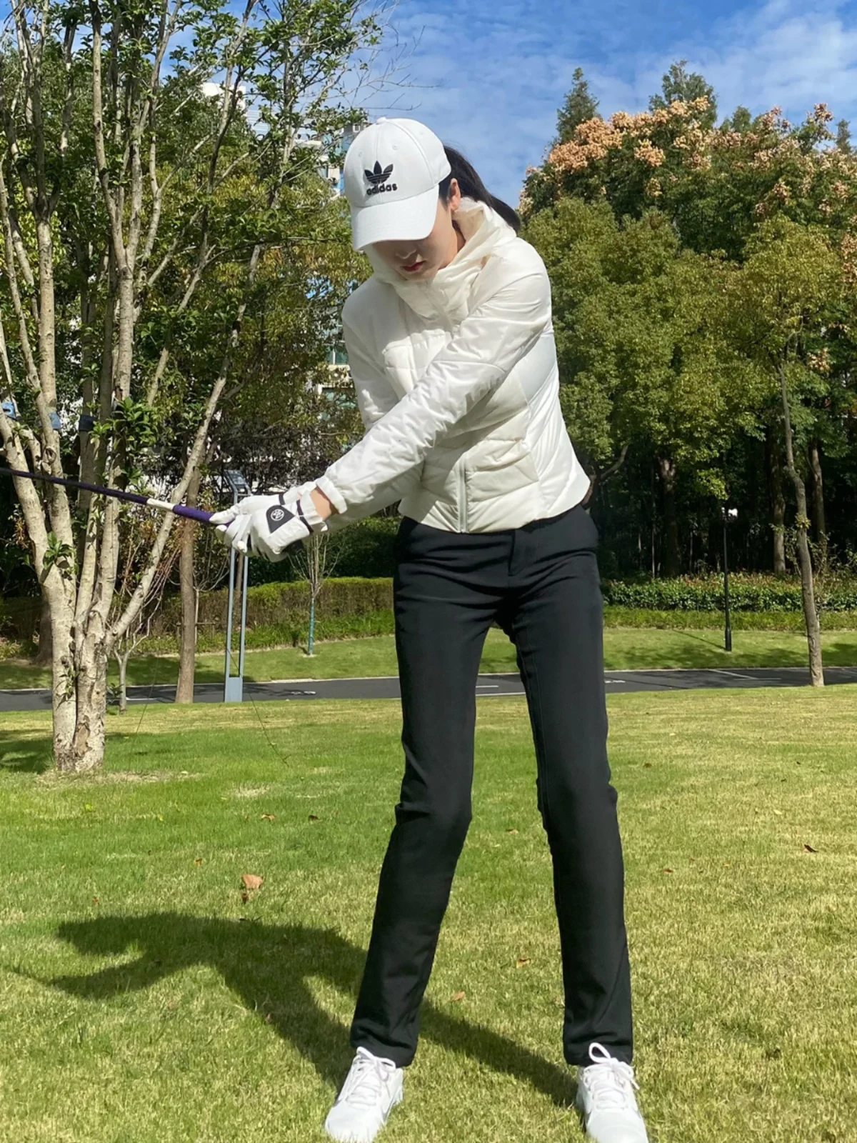 Chaqueta y plones de Golf para mujer, conjunto de ropa de Golf uesa con forro polar, secado rápido, cálido, deportes de...