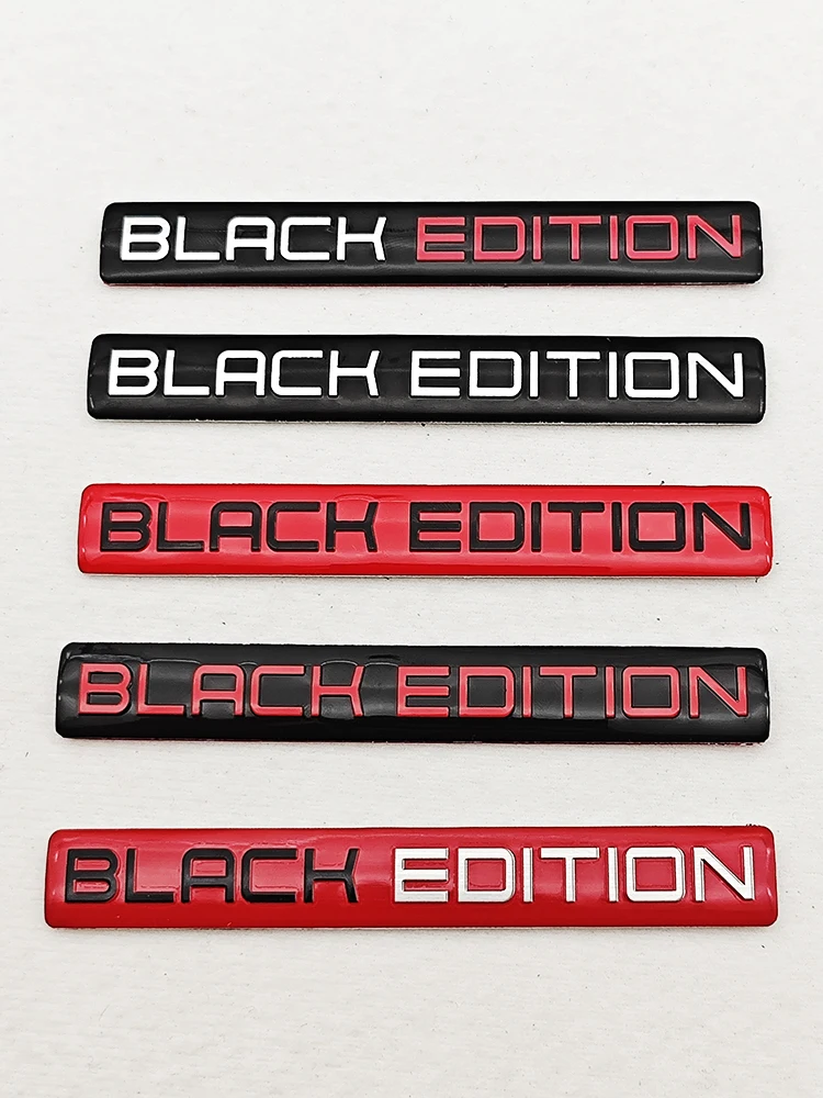 3D aluminium auto motorfiets Trunck logo Black Edition embleem badge sticker auto sticker universele accessoires - afbeelding 2