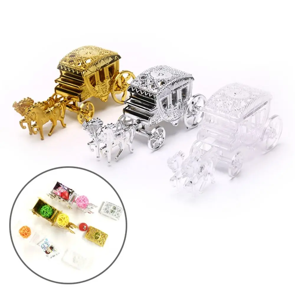 Creative European Style Royal Carriage Candy Box Carriage Miniature Model Home Decoration Exquisite Ornaments Wedding Gift Box