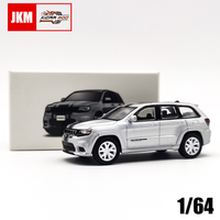 JKM 1/64 Grand Cherokee Trackhawk Diecast Model Car Off-Road Alloy Model Vehicle Hobby Collection for Adults Gifts