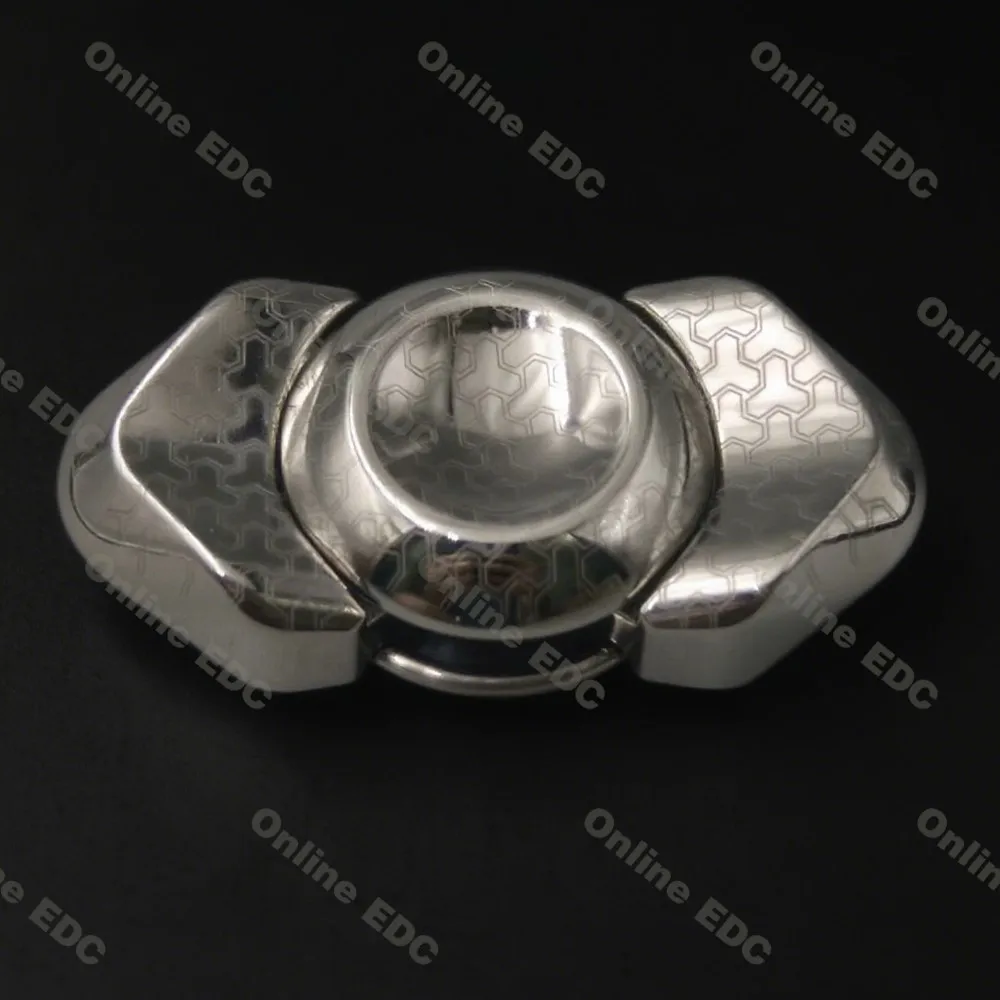 Brinquedos edc usados tieri edc duas folhas giroscópio titânio mão sentir fidget spinner acessórios de mesa de escritório brinquedos para adultos