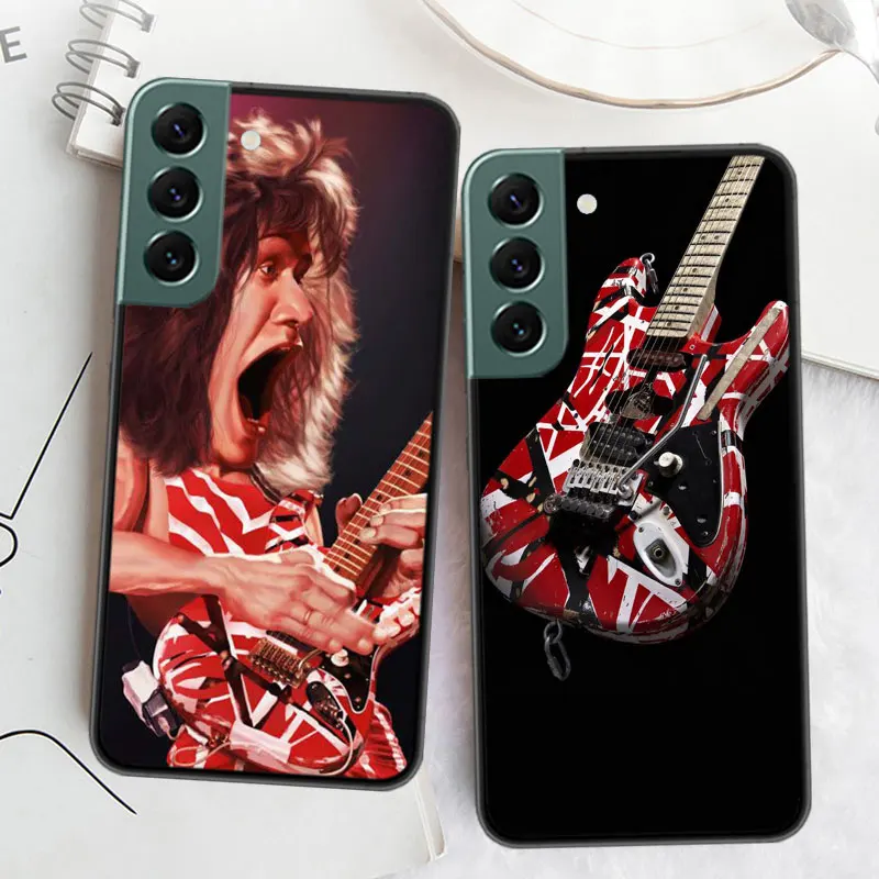 Eddie Van Halen Graphic Guitar Phone For Samsung Galaxy S24 S22 Ultra S21  Plus S20 S23 FE Case S10 S10E S9 S8 S7 Edge Cover Sili - AliExpress  202192403