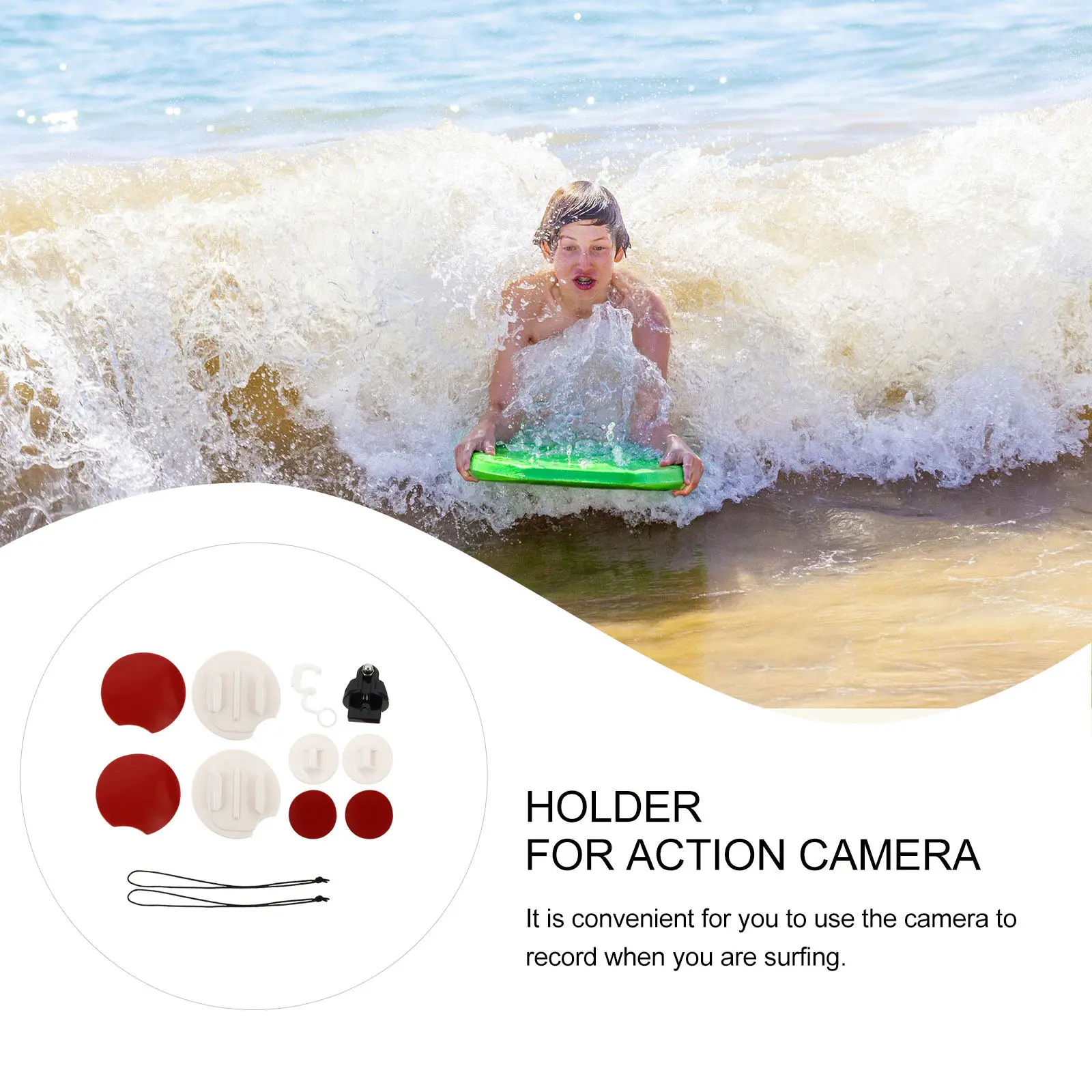 

Комплект креплений для экшн-камеры на доску для серфинга, доску для паддлбординга, лодку, настенный держатель, аксессуары для серфинга