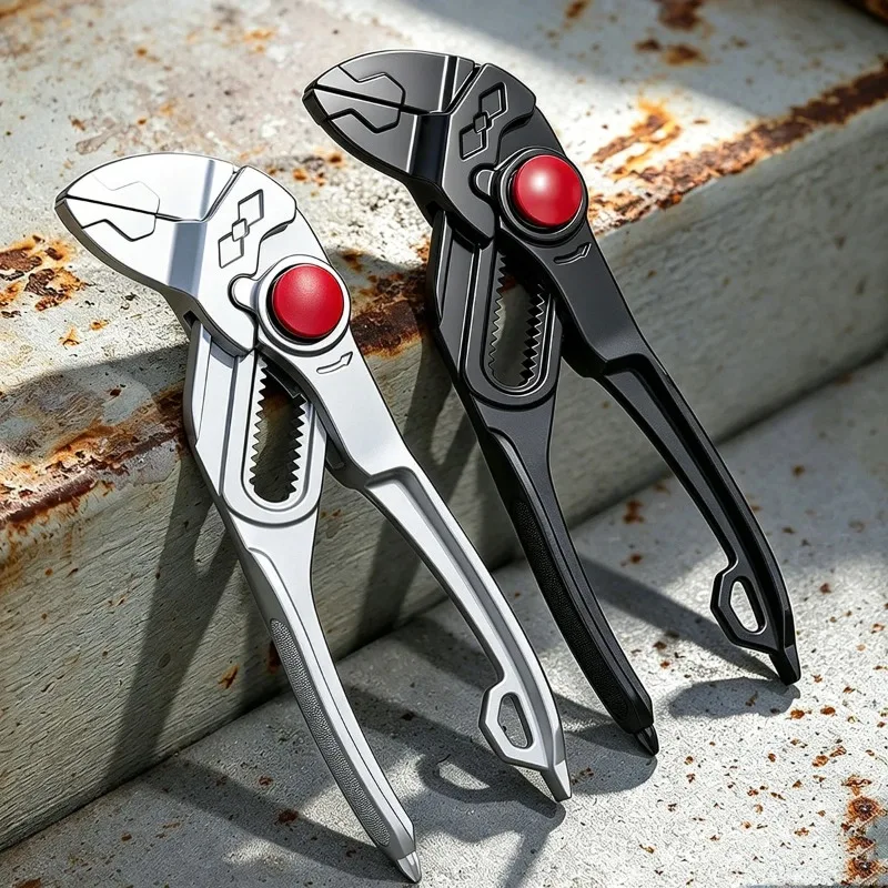 4 Inch Adjustable Water Pump Pliers Mini Multifunctional Plumbing Pipe Wrench Industrial Grade High Hardness Hand Tool