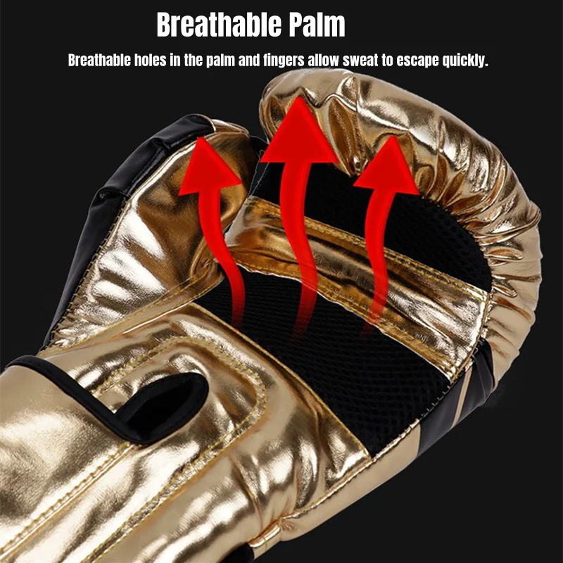 6/8/10/12/14oz Adult Kid Boxing Gloves Sanda Sparring Muay Thai MMA Karate Punch Training Mitts Free Fight MMA Sport Supplie