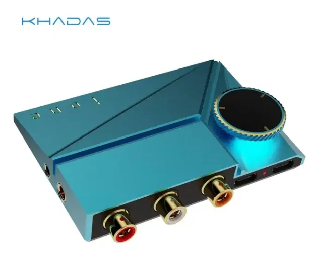 Khadas Tone2 Pro Mini Desktop Headphone Amplifier DAC Digital Analog Converter with 4.4/3.5/RCA Output MQA DECODER