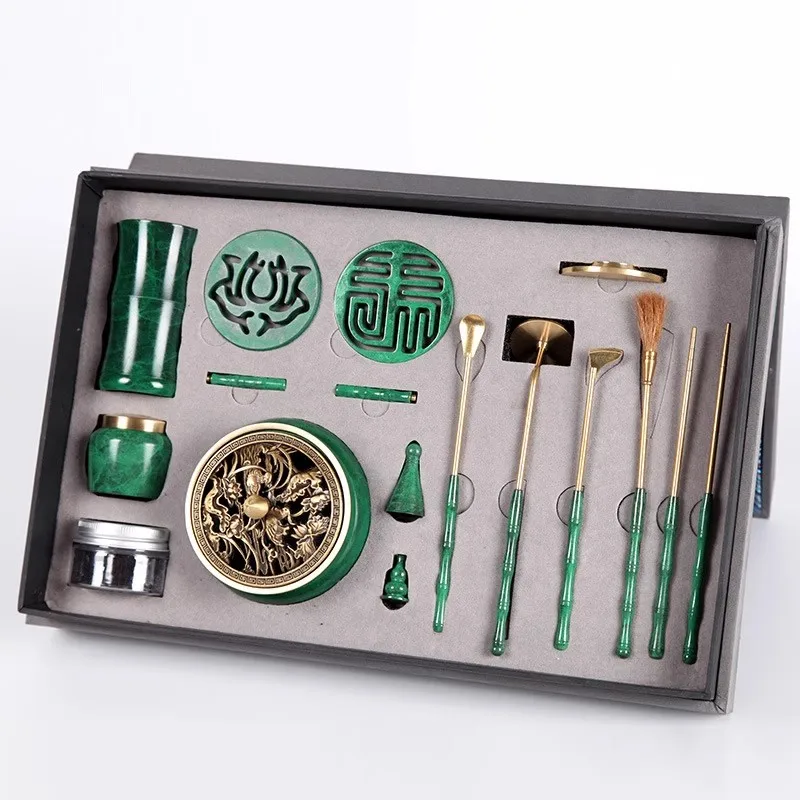 Crafted Pure Copper Fragrant Seal Tool Set Seal Mold Fragrant Seal Gift Box Decoration Gifts