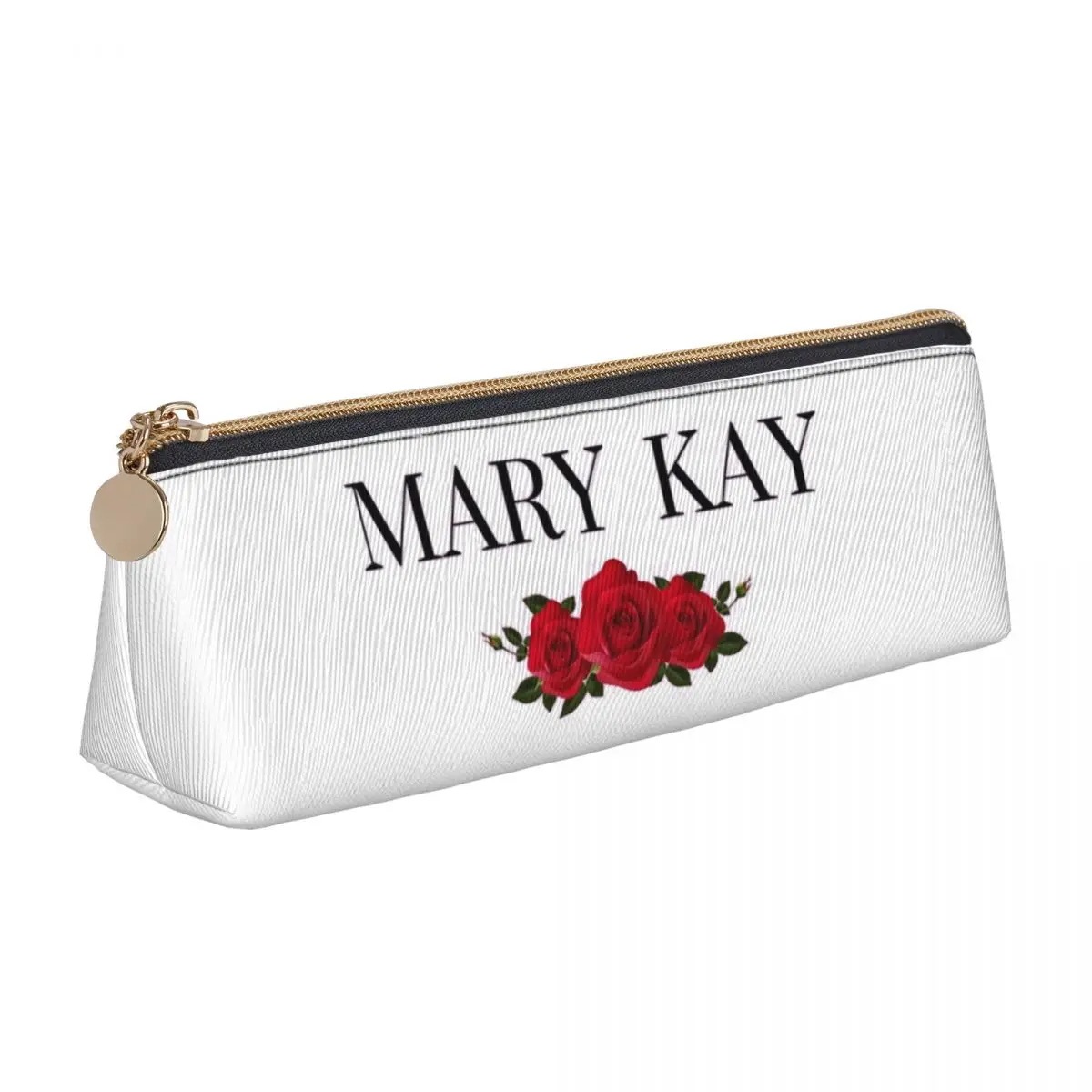 Mary kay rosas lápis caso para studen escola caneta caixa saco de lápis artigos de papelaria caneta titular saco
