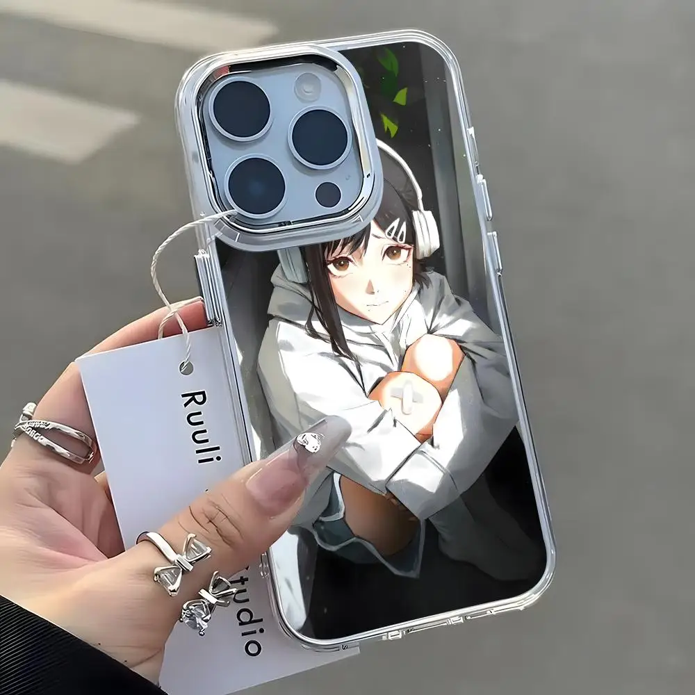 ChainsawMan ChainsawMan Kobeni Higashiyama Phone Case For iPhone17 16 15 14 13 12 11 Pro Max Plus Chrome Button Camera Ring Transparent Case - Aliexpress Deal