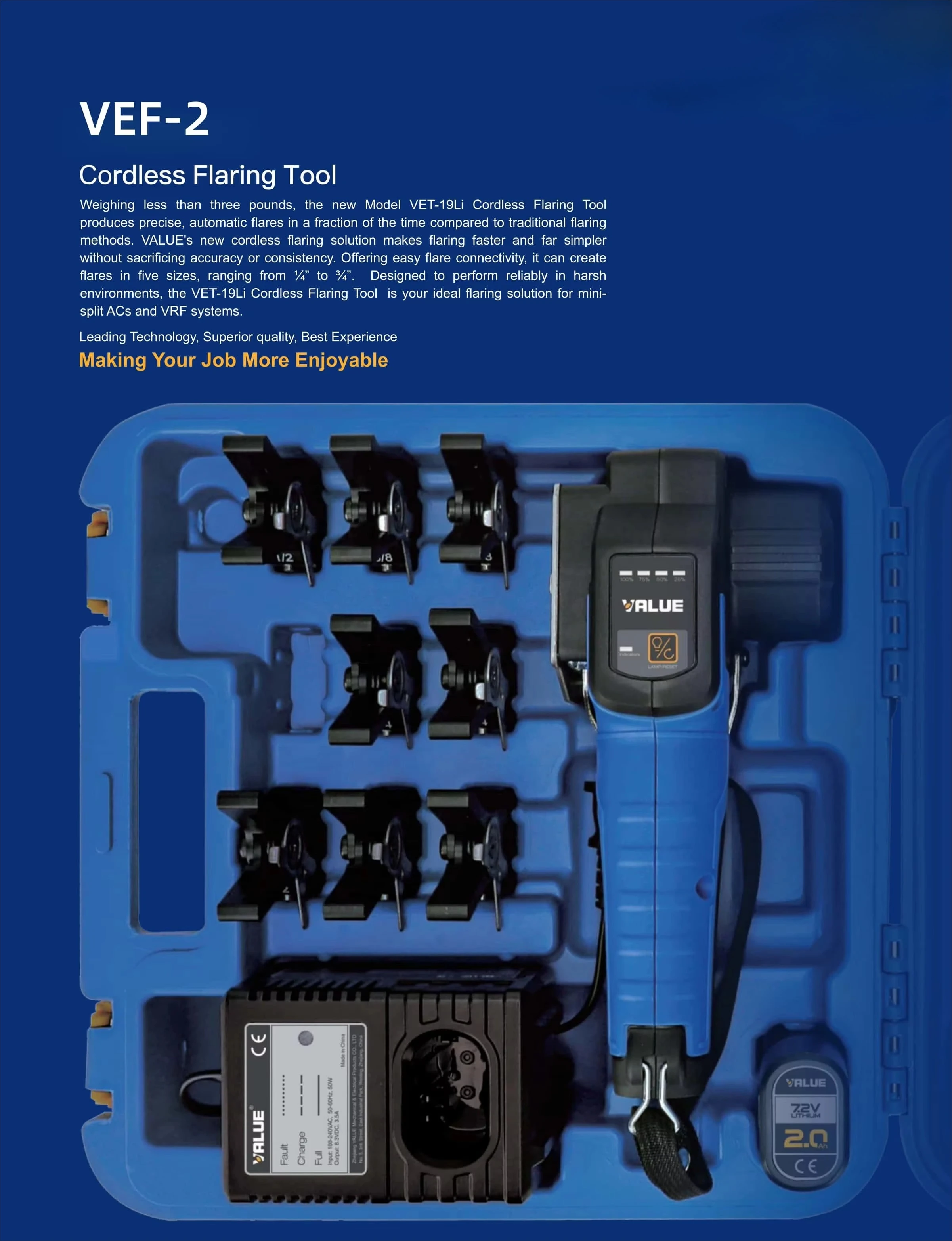 Professional HVAC Tools, Wireless Flaring Tools, Electric Tube Bender and Electric Tube Expander