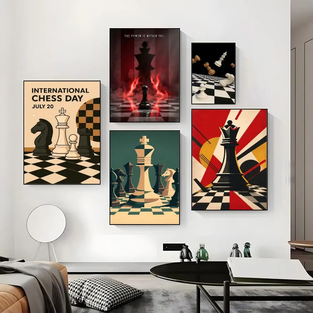 International Chess Poster HD Paper Print Home Living Room Bedroom Entrance Bar Cafe Art Painting Decoration