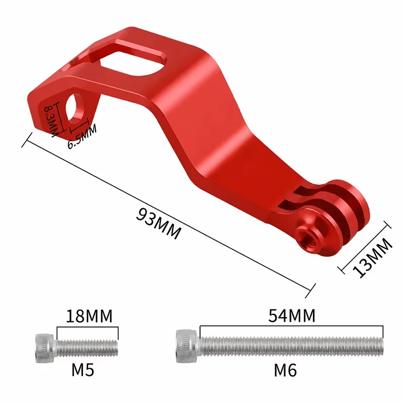 Aluminum Front Fork Light Mount Bracket for Folding Bike Bicycle Flashlight Action Camera GoPro Base Adapter Holder