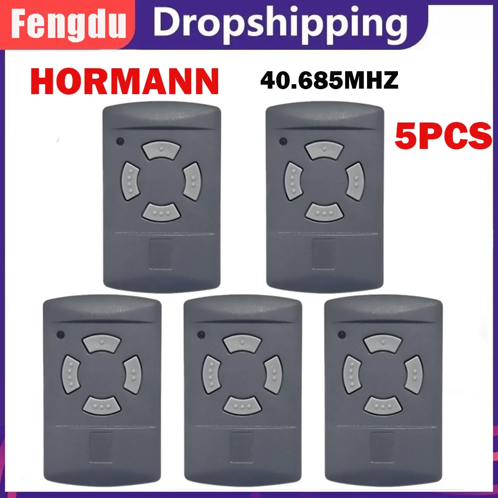 

Hormann 40.685MHz HSM2 HSM4 HSE2 Handheld Transmitter 40MHz Grey Button Remote Control Gate Garage Door Command Gate Opener