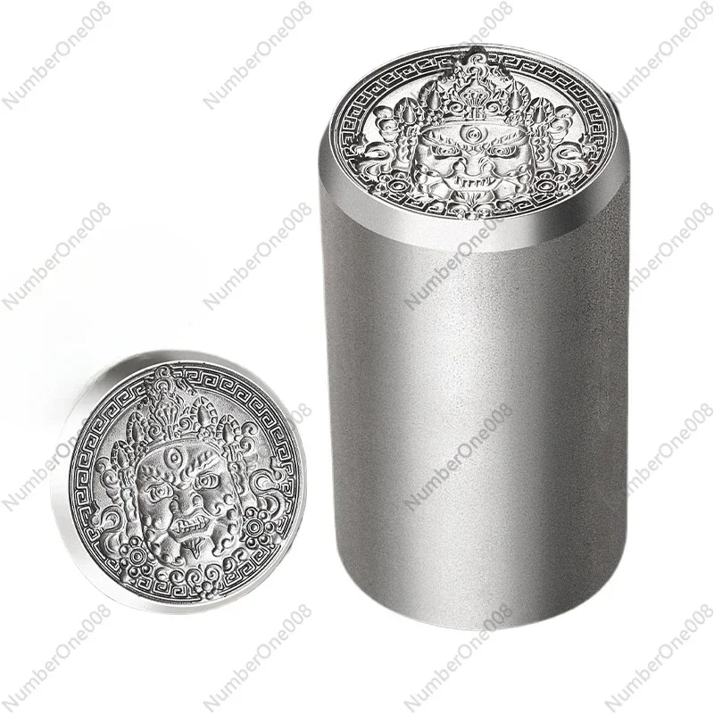 CNC Huang Caishen relief steel seal, three-dimensional high hardness steel seal, gold and silver jewelry processing steel mold