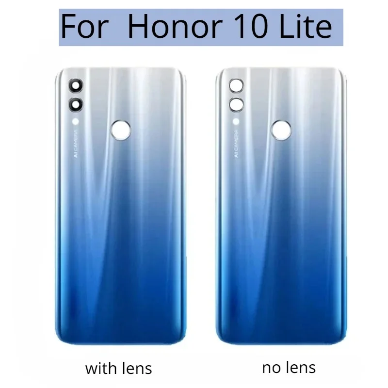 New Back Cover For Huawei Honor 10 Lite HRY-LX1 LX2 L00a Battery Cover Door Rear Housing Case with Camera lens