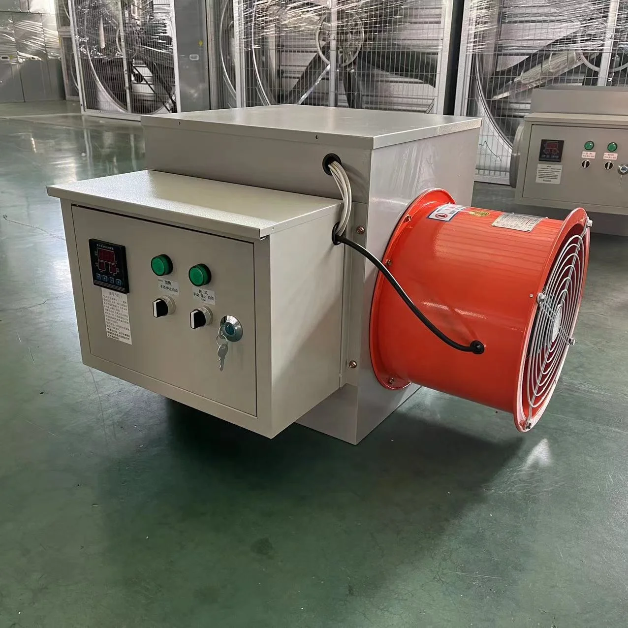 Air Blower Heating Exhaust Fan Machines Heating Equipment For Industrial Poultry House Greenhouse Electric Heater