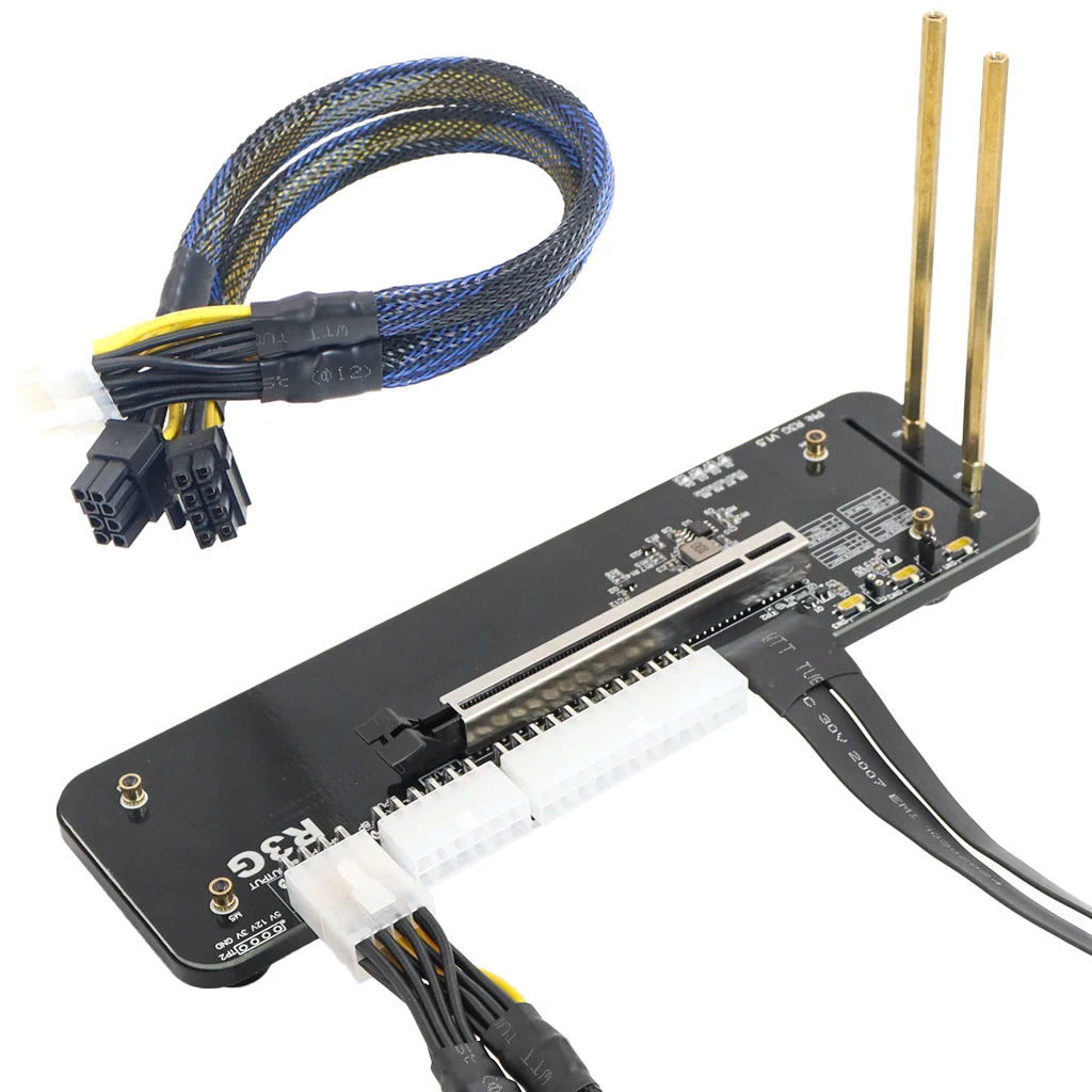 PCIe x4 NVMe Riser Cable for eGPU Builds