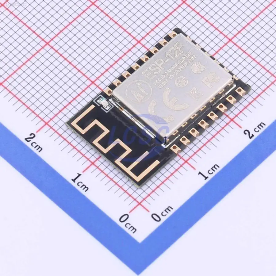 1PCS ESP-12F(ESP8266MOD) -90dBm 16dBm ESP8266 chip On-Board PCB Antenna 2.4GHz SMD,16x24mm WiFi Modules ROHS